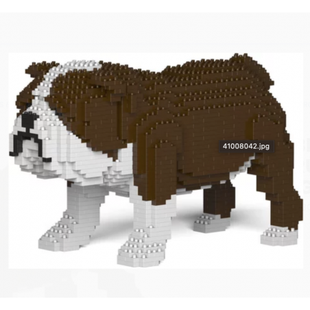 Bulldog Anglais en Blocs de Construction