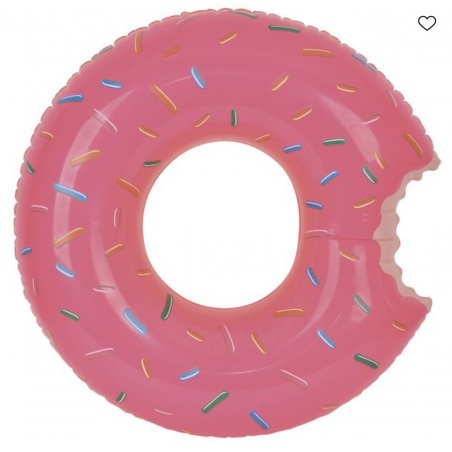 Bouée gonflable donut Ø83 cm pas cher – Bouée piscine fun adulte & enfant