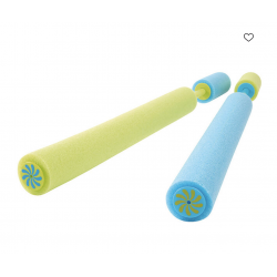 Nouille bazooka piscine 33 cm – Jeu d’eau enfant mousse vert & bleu